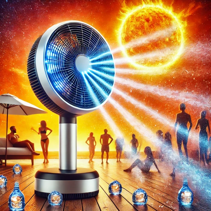 Ventilator cu pulverizare apa Solutia ideala pentru Zilele Toride de vara